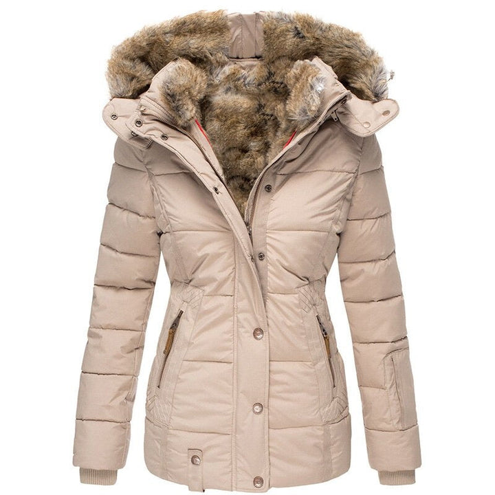 Greta - Cappotto invernale alla moda con fodera in pelliccia per donne