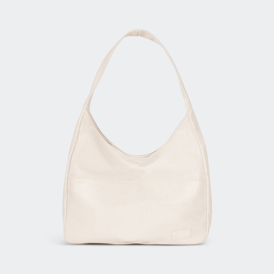 Borsa a tracolla minimalista in pelle vegana – Borsa hobo retrò per donna