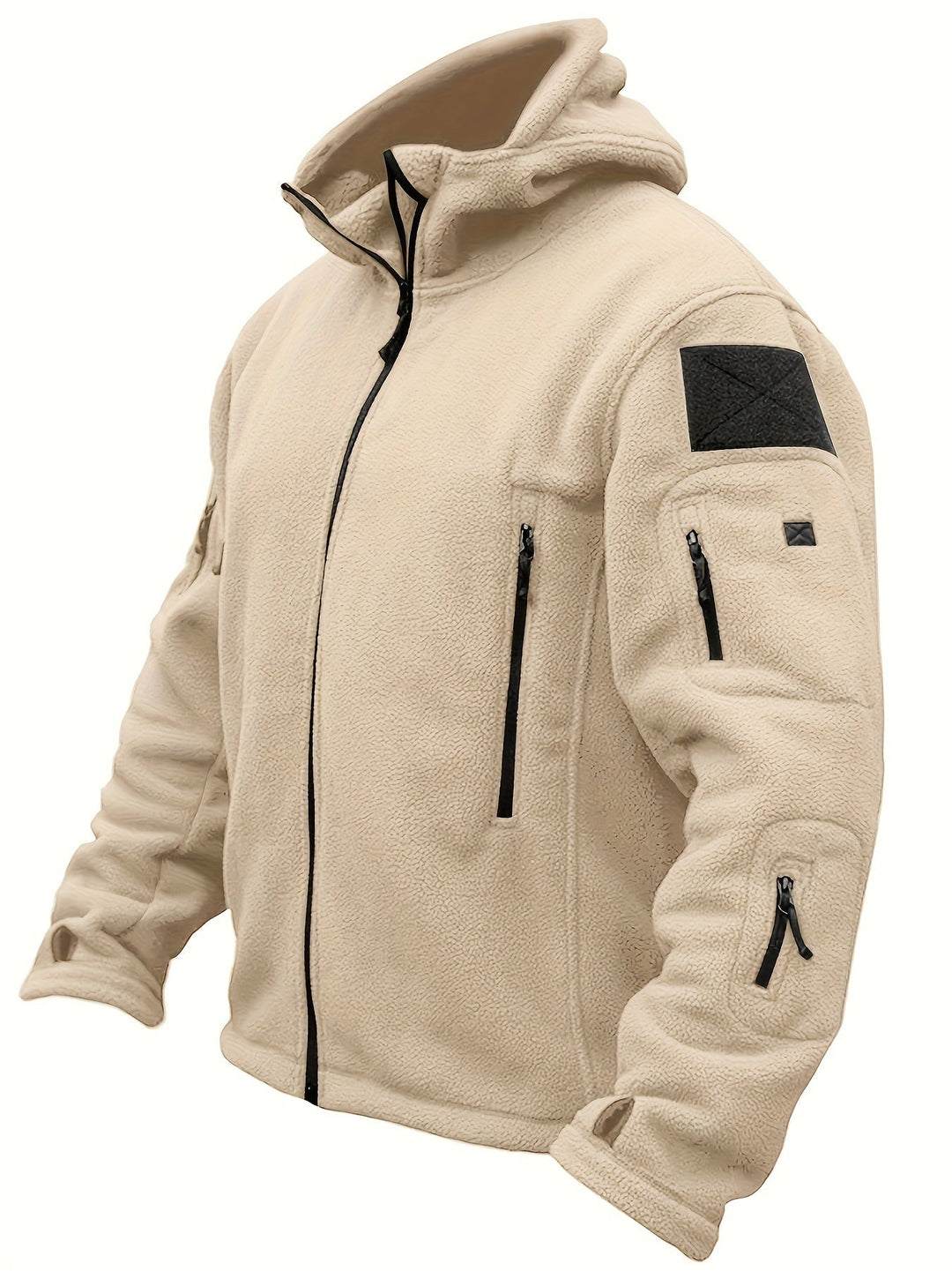 Warme Fleece-Reißverschluss-Winddichte Outdoorjacke Für Herren | Perfekt für Outdoor-Aktivitäten