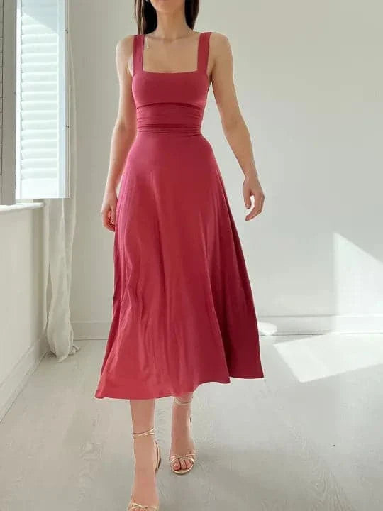 Midi A-Line Dress Elegance – Timeless and Sophisticated Elegance