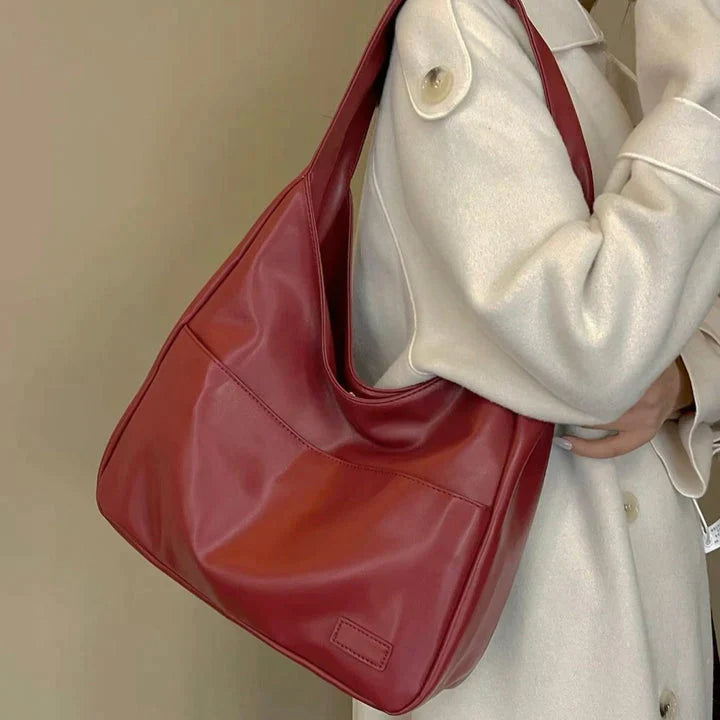 Sac bandoulière minimaliste en cuir vegan – Sac hobo tendance pour femmes