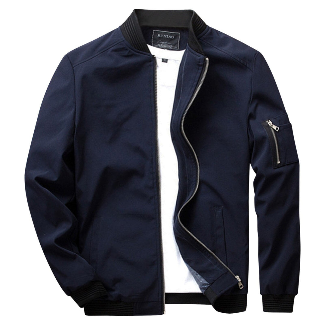 Jacket with zipper in spring