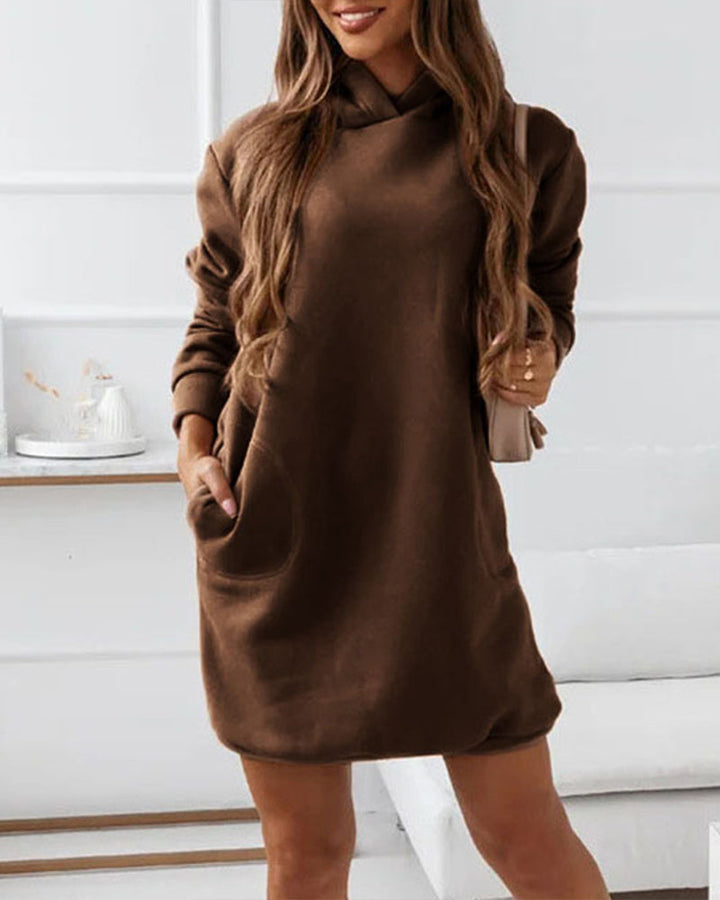 Eleganter Baumwoll-Zip Hoodie mit Kapuze und Reißverschluss für Damen | Perfekt für den Alltag