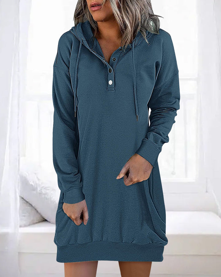Lässiger Baumwoll-Pullover Hoodie mit Kapuze für Damen | Perfekt für lässige Tage