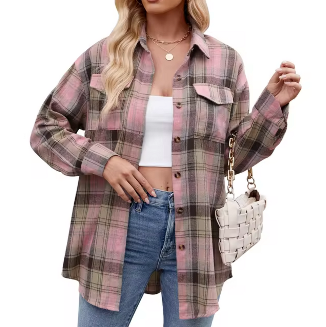 Harper – Kariertes Langarmhemd