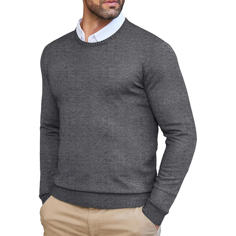 Timeless men's sweater with crew neck for a classic and elegant look