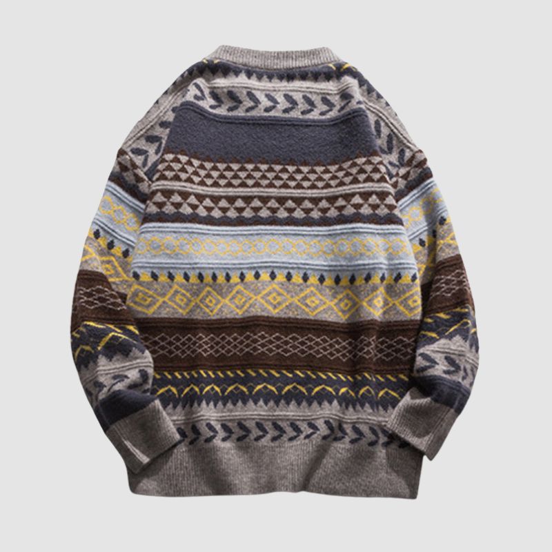 May - Gestreifter Vintage-Pullover