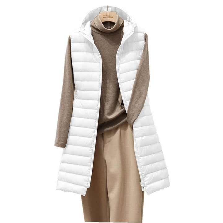 Gilet lungo Fiona Lange | Giacca imbottita comoda, elegante e lunga