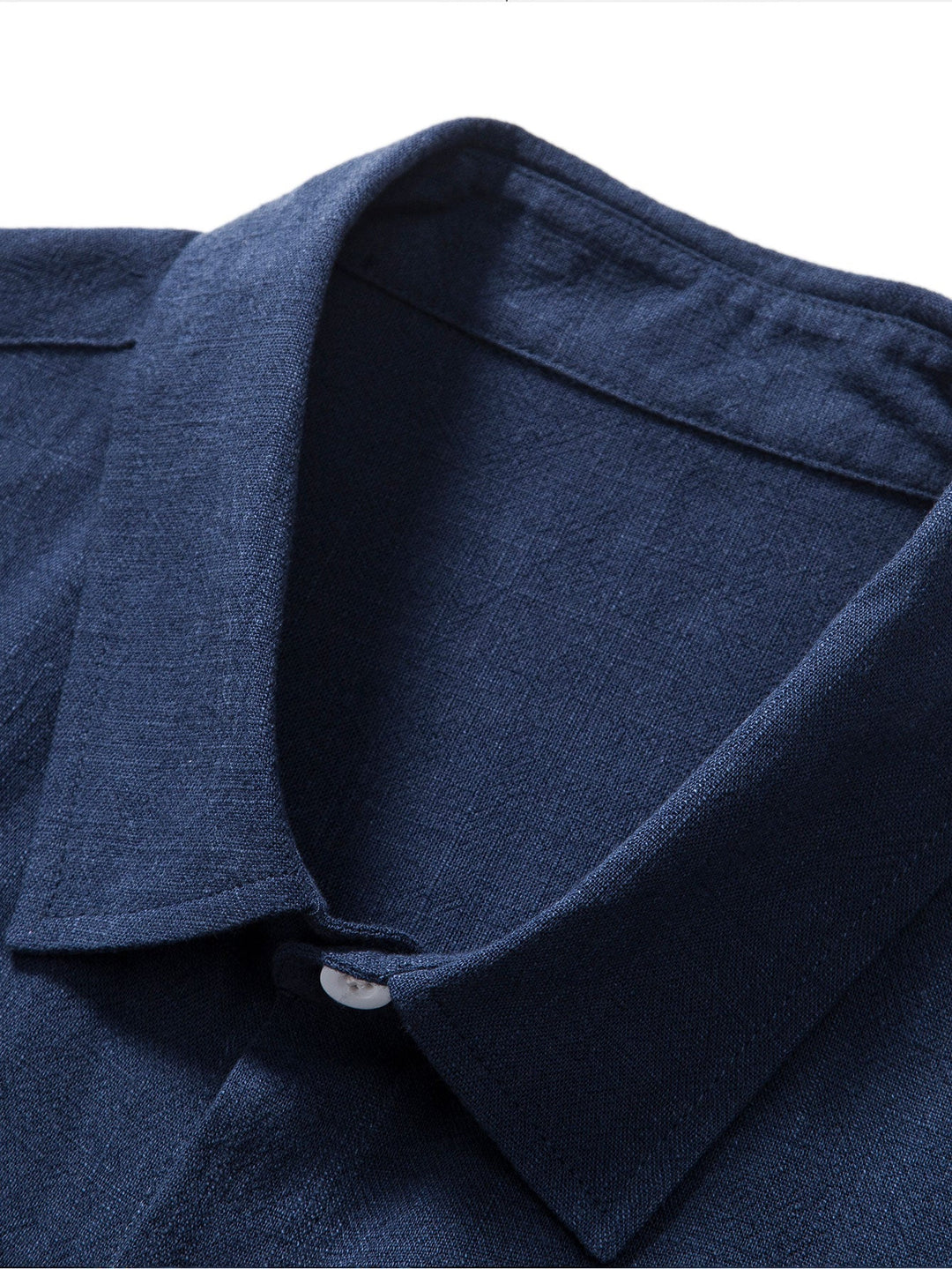 Camicia a maniche corte e pantaloni di lino set estivo per uomo