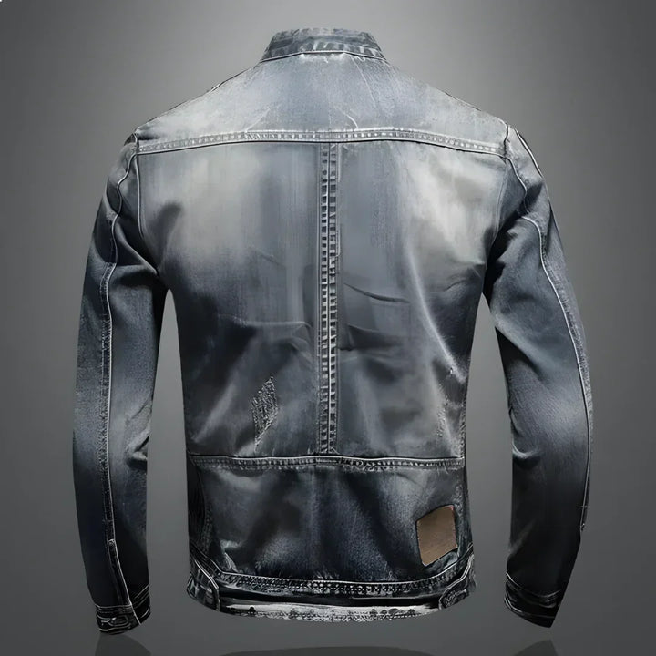 Antonio - veste en jean élégante avec fermeture éclair pour hommes