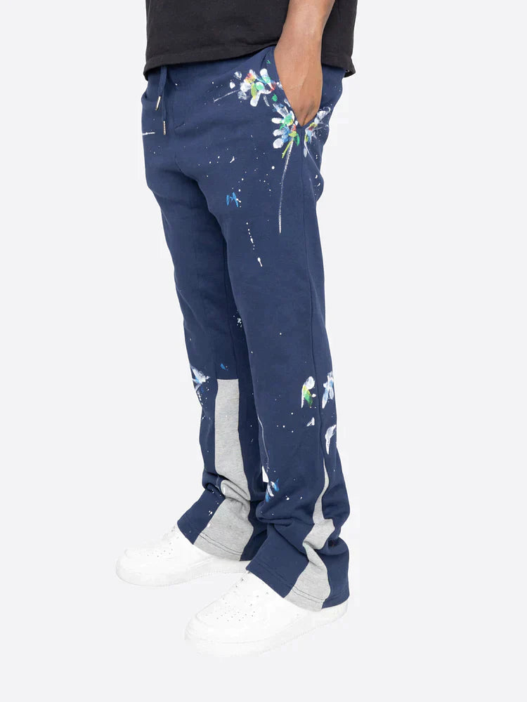 Farbspritzer Flare Sweatpants für entspannte Tage