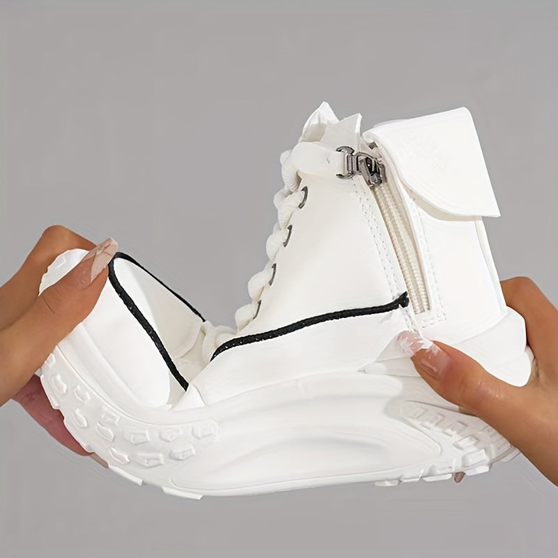 Casual high-top platform sneakers for women | Perfect for casual days