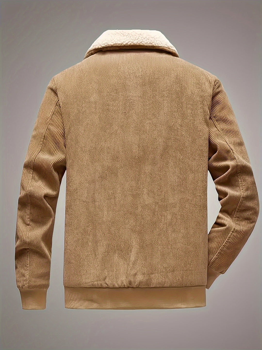 Casual with Label Patch Fleece Lined Winter Jacket for Men | Ideal for winter