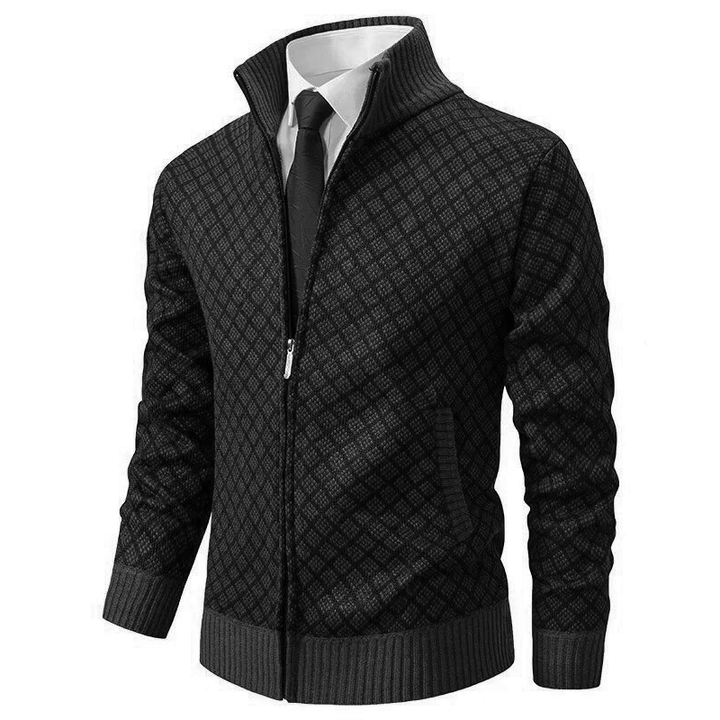Dalton - cappotto con collo alla coreana casual per uomo