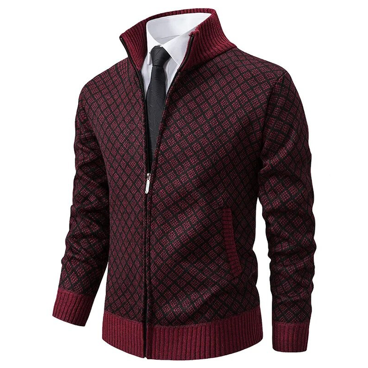 Dalton - cappotto con collo alla coreana casual per uomo