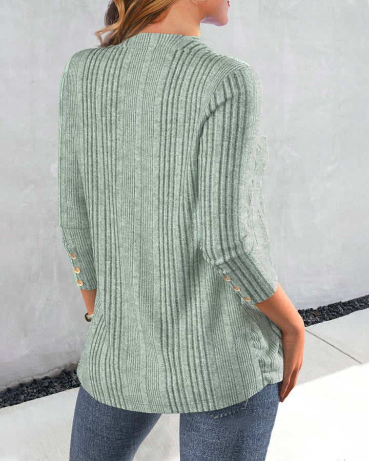 Philomena - Blouse verte unie