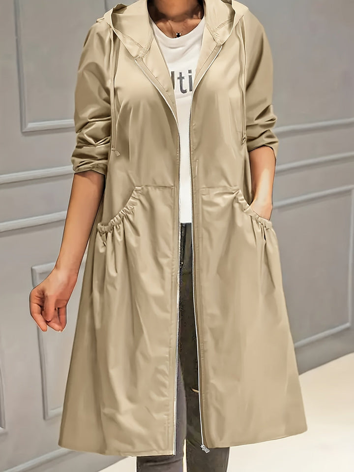 Stilvoller Vintage-Trenchcoat mit gegürteten langen Ärmeln für Damen | Perfekt für jeden Anlass