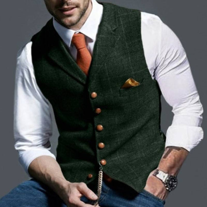 Alexander – elegant checkered vest
