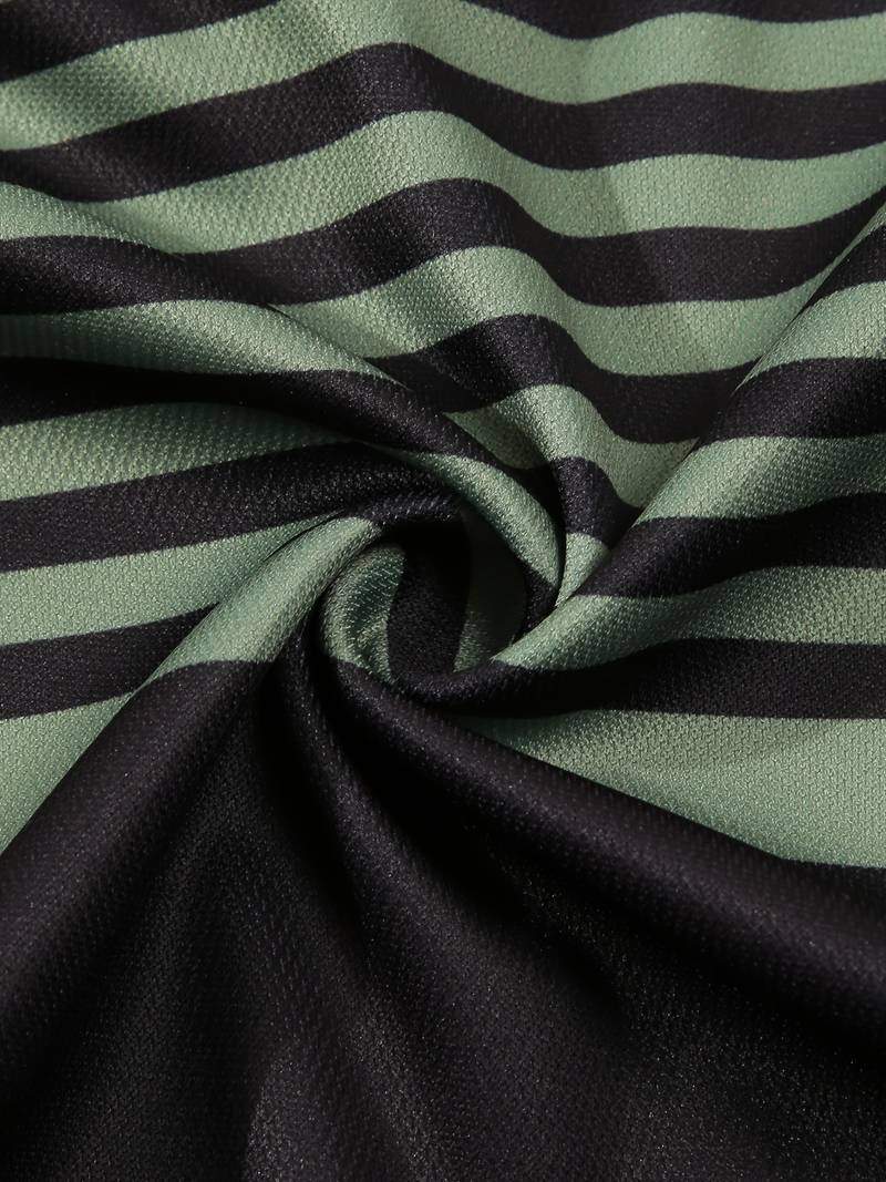 Polo homme à rayures – Chemise à manches courtes avec patte de boutonnage et col contrasté