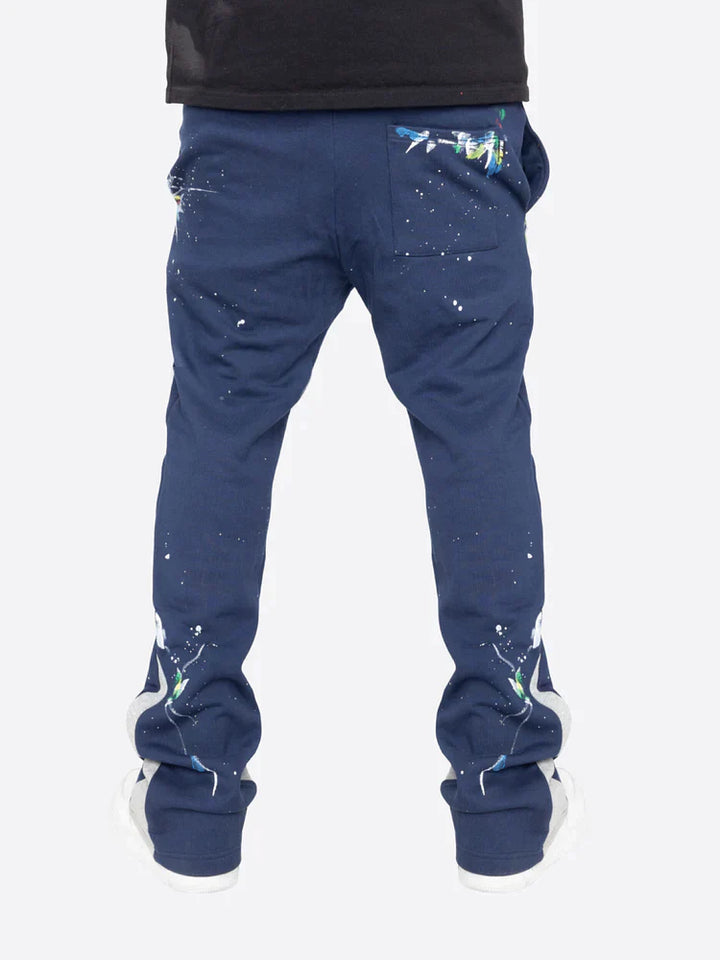 Farbspritzer Flare Sweatpants für entspannte Tage