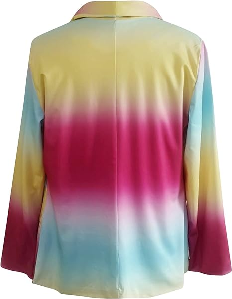 Morgane - Langärmelige Tie-Dye-Blazer