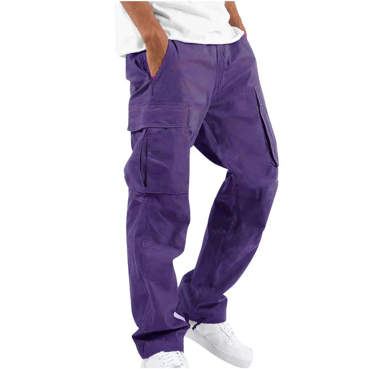 Malvin - pantalon cargo droit décontracté