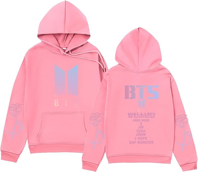 Bts Sweat-shirt à capuche unisexe décontracté Hoodie cosplay veste top