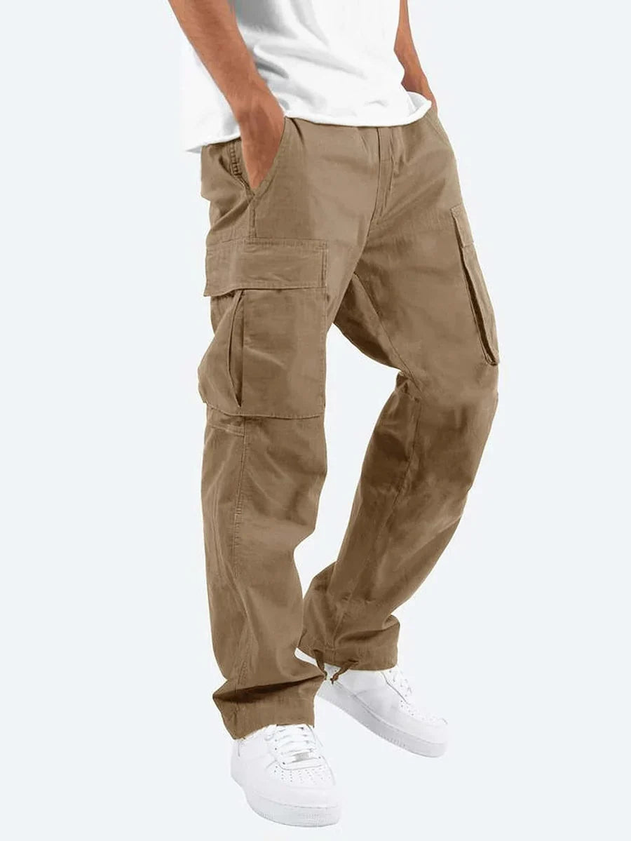 Malvin - pantalon cargo droit décontracté