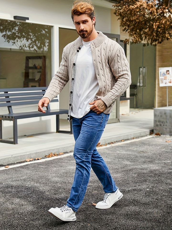 Federico - Cardigan décontracté pour homme avec boutons