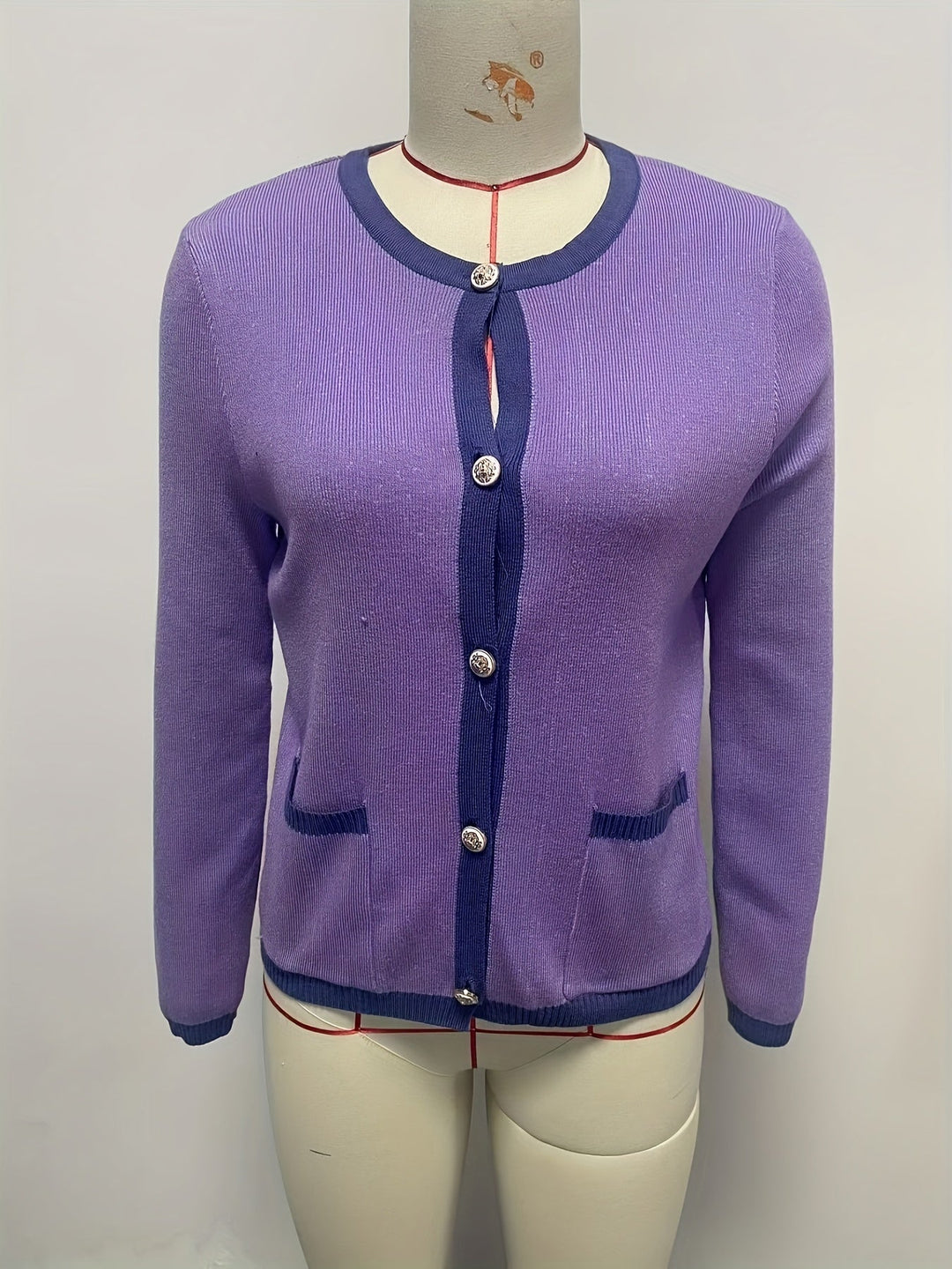 Eleganter warmer Woll Strickcardigan mit Taschen für Damen | Perfekt für den Alltag