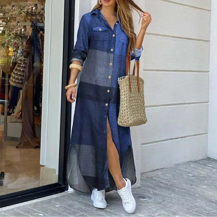 Magdalena – Robe-chemise en jean décontractée
