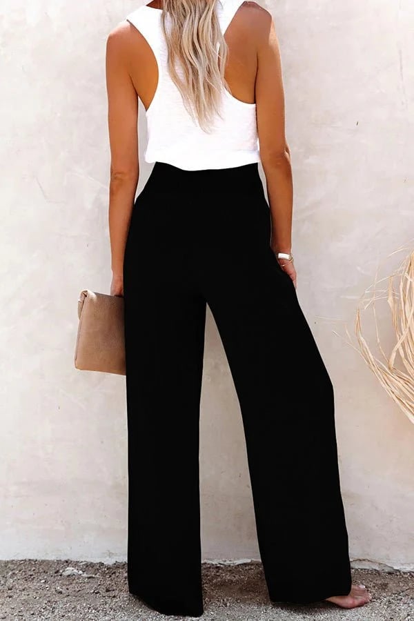 Mariza - Pantalons larges en lin pour femmes
