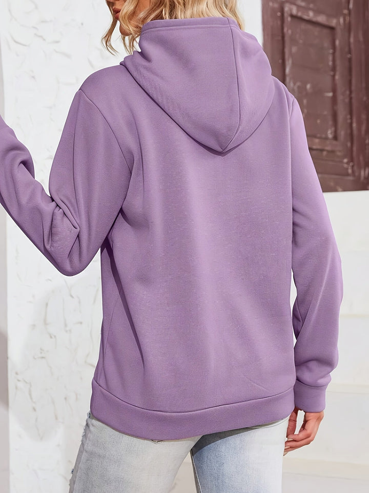 Sweat-shirt à capuche décontracté avec imprimé et capuche pour femmes | Parfait pour les jours décontractés