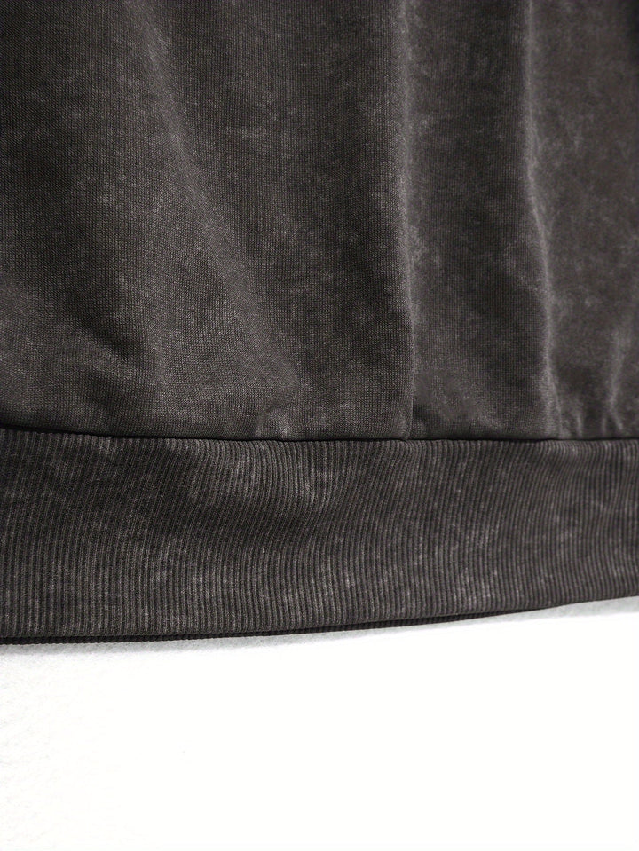 Lässiger Vintage-grauer Pullover-Hoodie mit Kapuze für Women | Perfekt für Freizeit