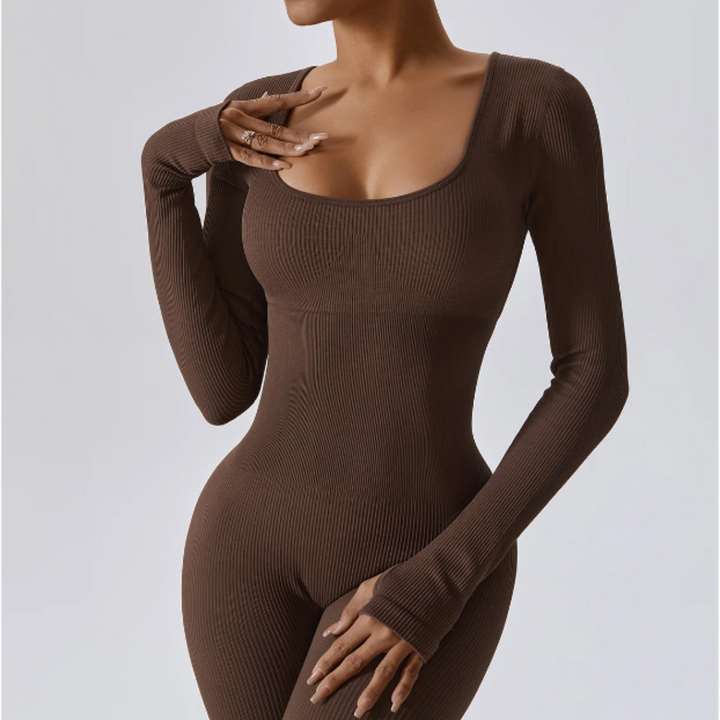 SleekSculpt Langärmeliger Jumpsuit