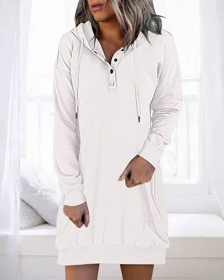 Lässiger Baumwoll-Pullover Hoodie mit Kapuze für Damen | Perfekt für lässige Tage