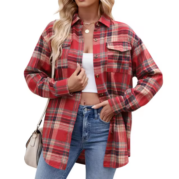 Harper – Kariertes Langarmhemd