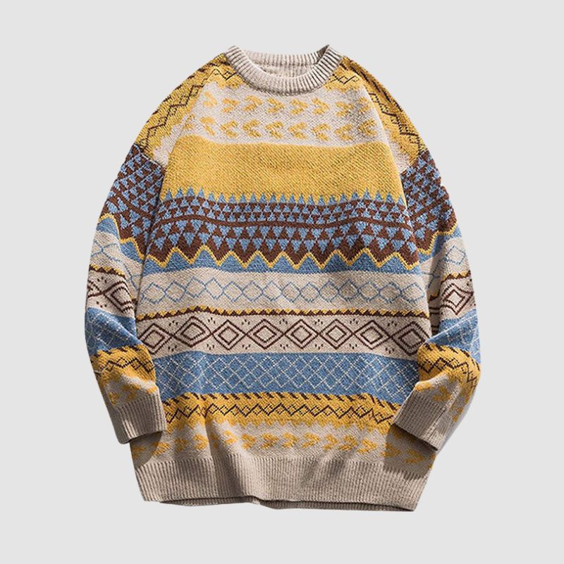 May - Gestreifter Vintage-Pullover