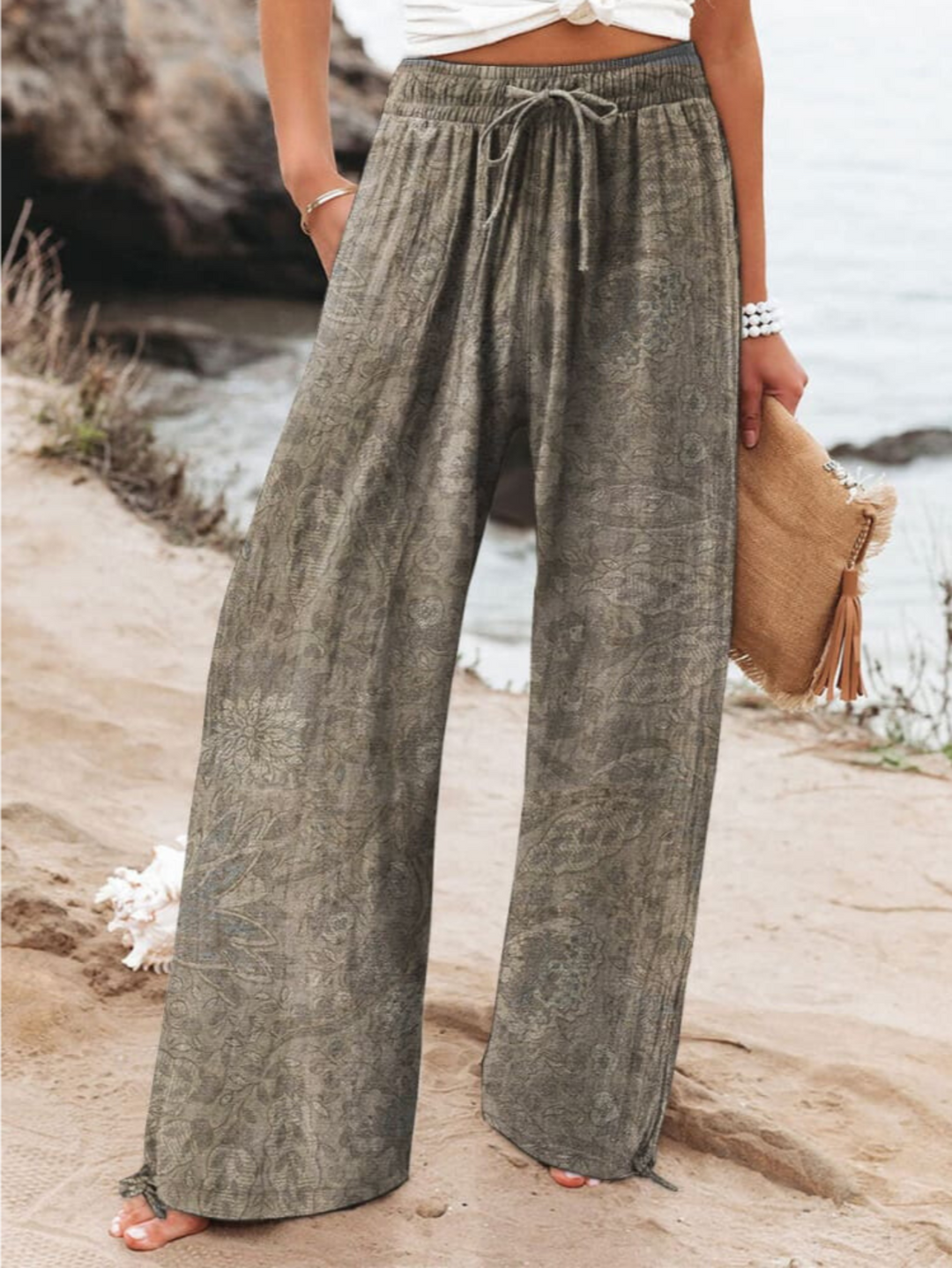 Arionna - Pantalons de loisirs - Chic - Design polyvalent - Idéal pour l'été pour femmes