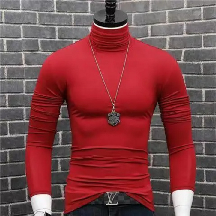 Maglione a collo alto alla moda