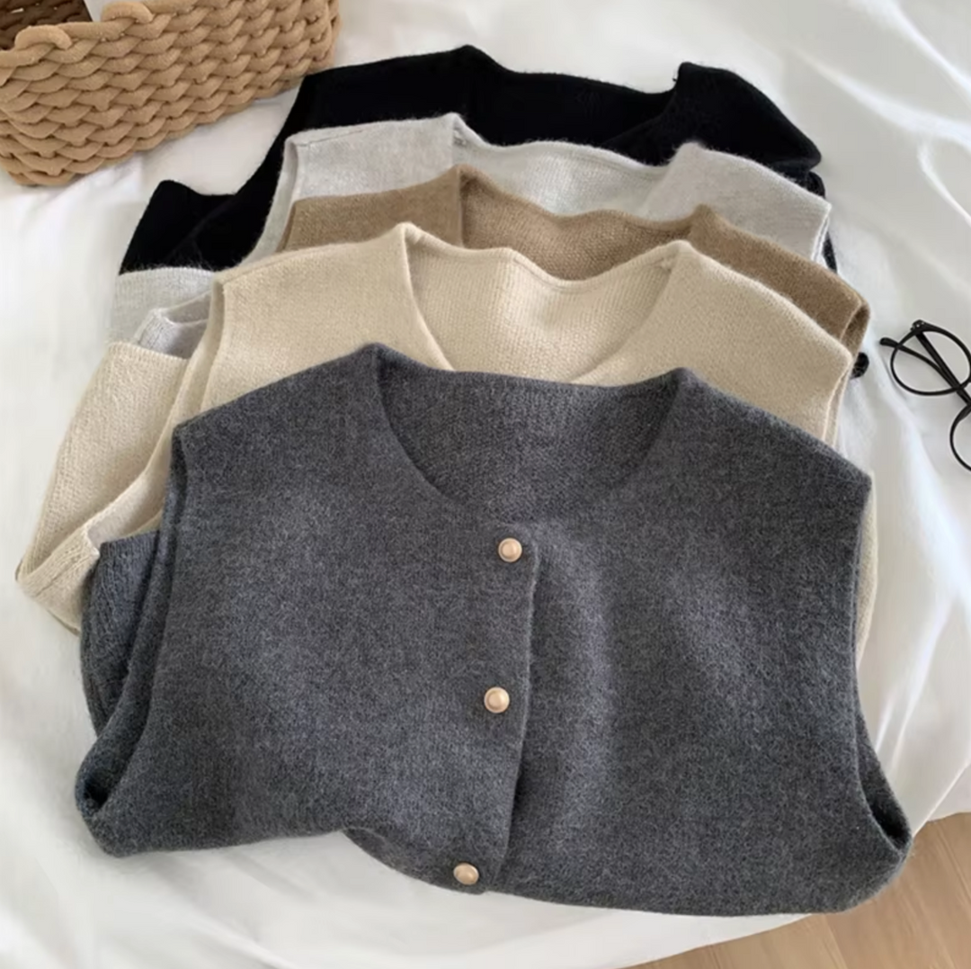 Annabeth – Gilet senza maniche lavorato a maglia