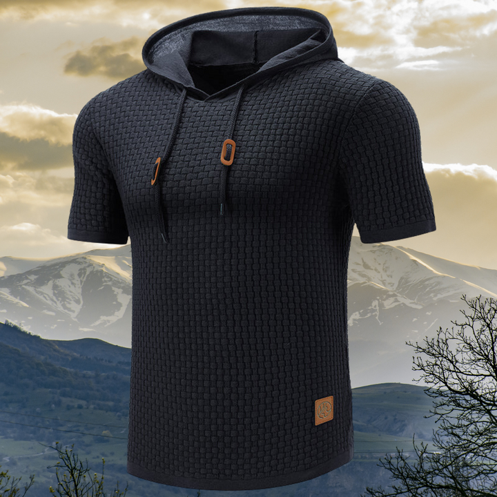 Manor - Felpa con cappuccio a maniche corte