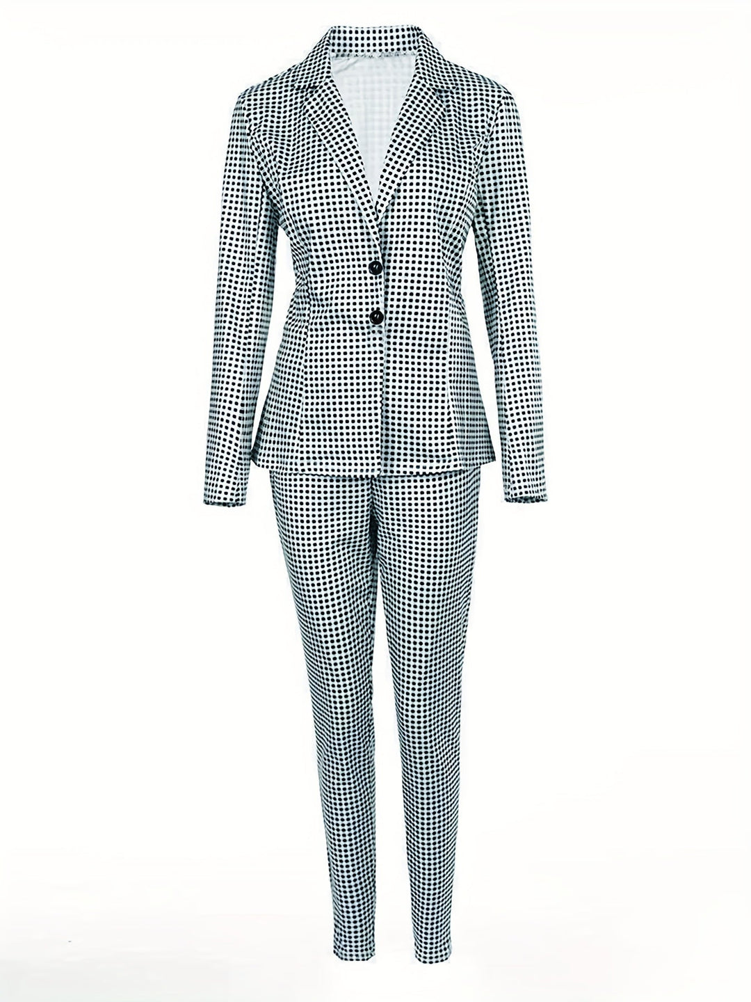 Stilvolles Karo Muster Zweiteiliges Outfit Set Für Damen | Perfekt für Legere Tage