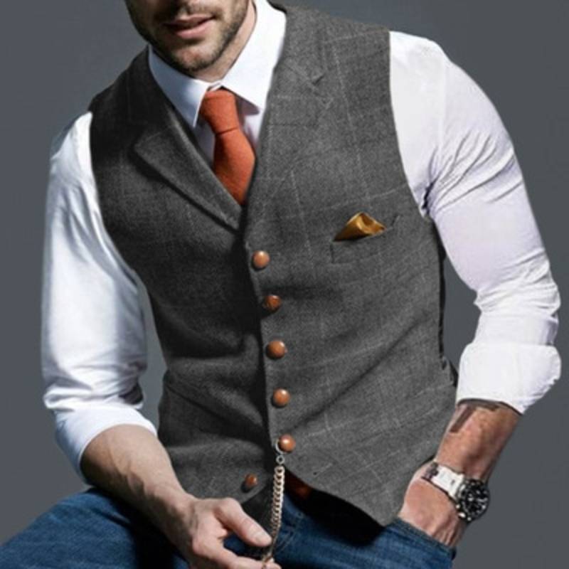 Alexander – elegant checkered vest