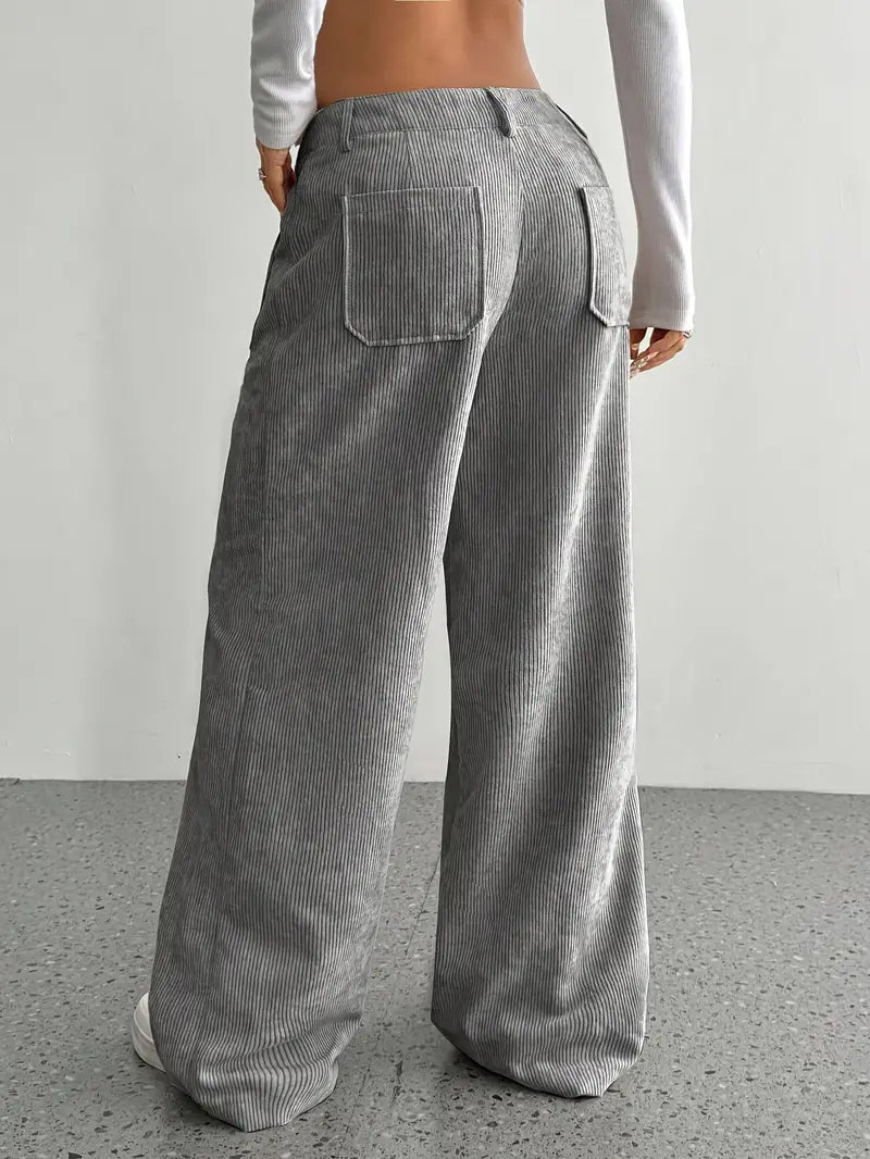 Makara – Pantaloni a cordoncino con gamba larga