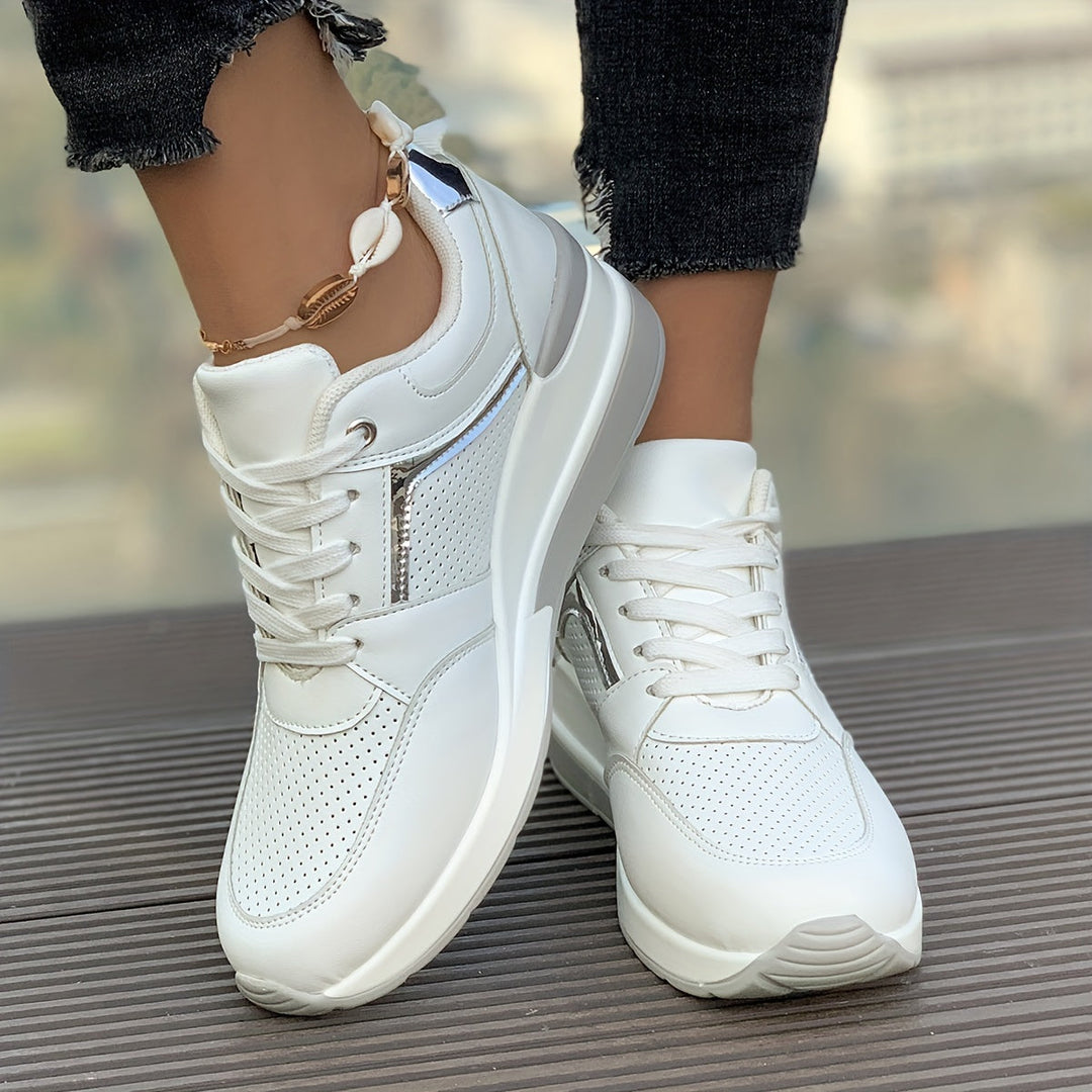 Lässige Einfarbige Sneaker für Damen | Ideal für den Alltag