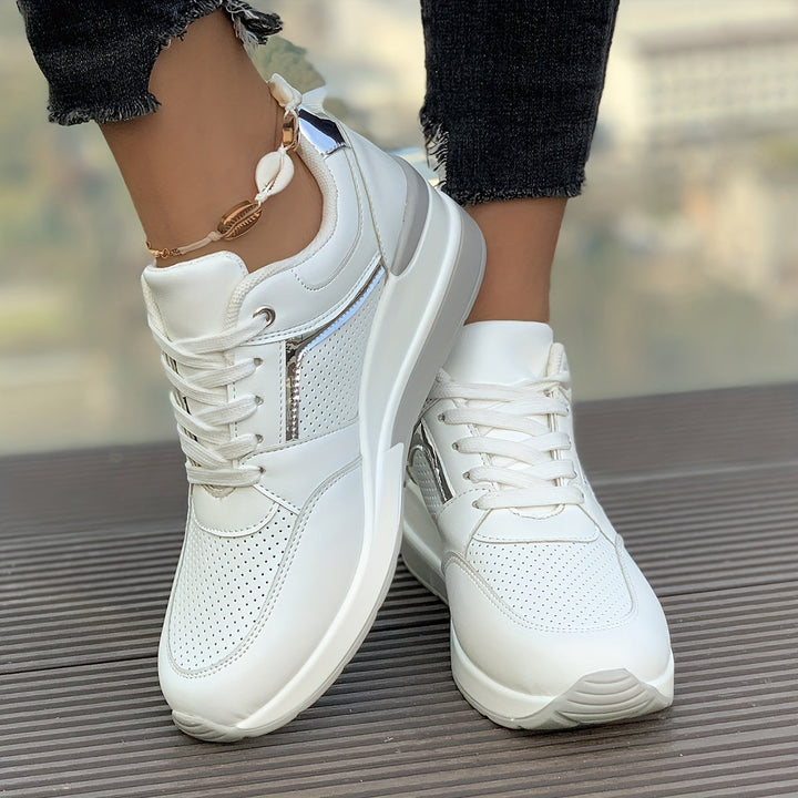 Lässige Einfarbige Sneaker für Damen | Ideal für den Alltag