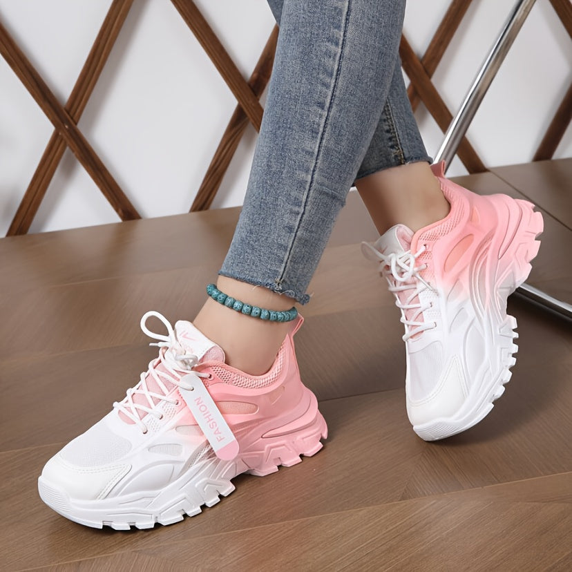 Elegante Gradient Chunky Sneaker für Damen | Für den Alltag