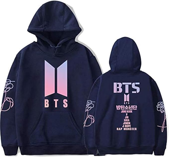 Bts Sweat-shirt à capuche unisexe décontracté Hoodie cosplay veste top
