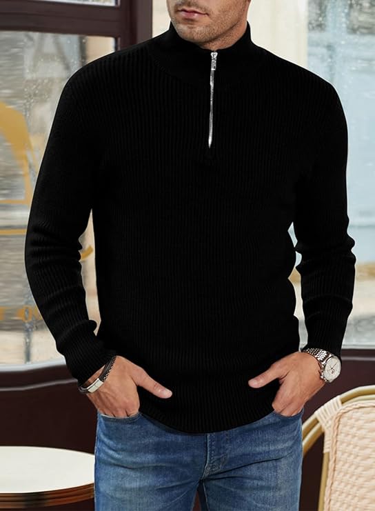 TOMMY - Stylish zip-up sweater for men (Italian design)